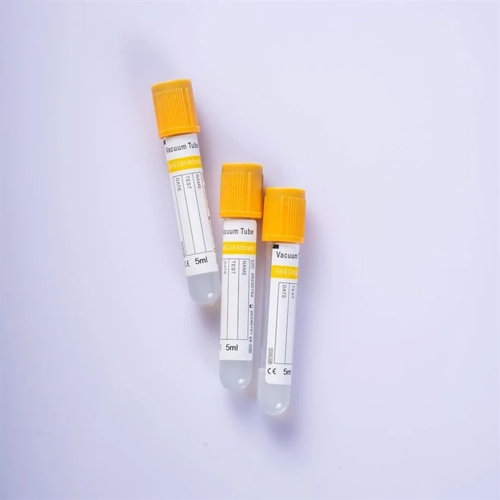 Yellow Top Gel Clot Activator Blood Collection Tube high quality